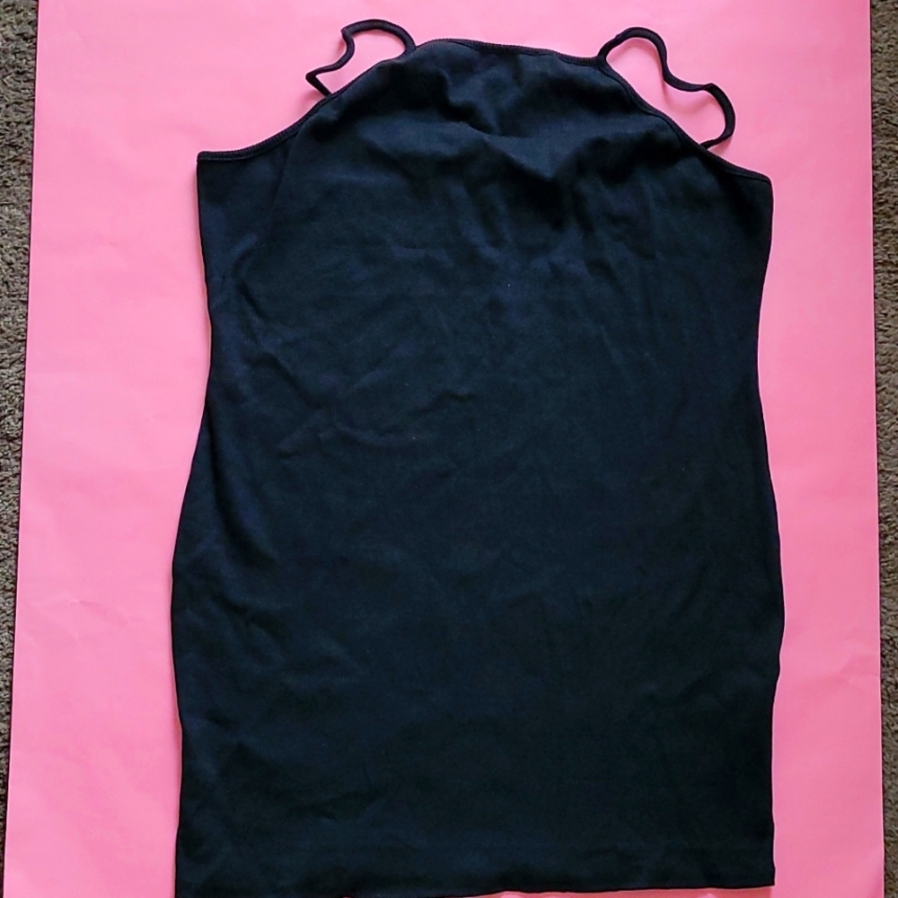Knit black dress